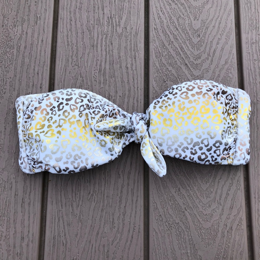 Victoria’s Secret Bandeau Bikini Top Metallic XS